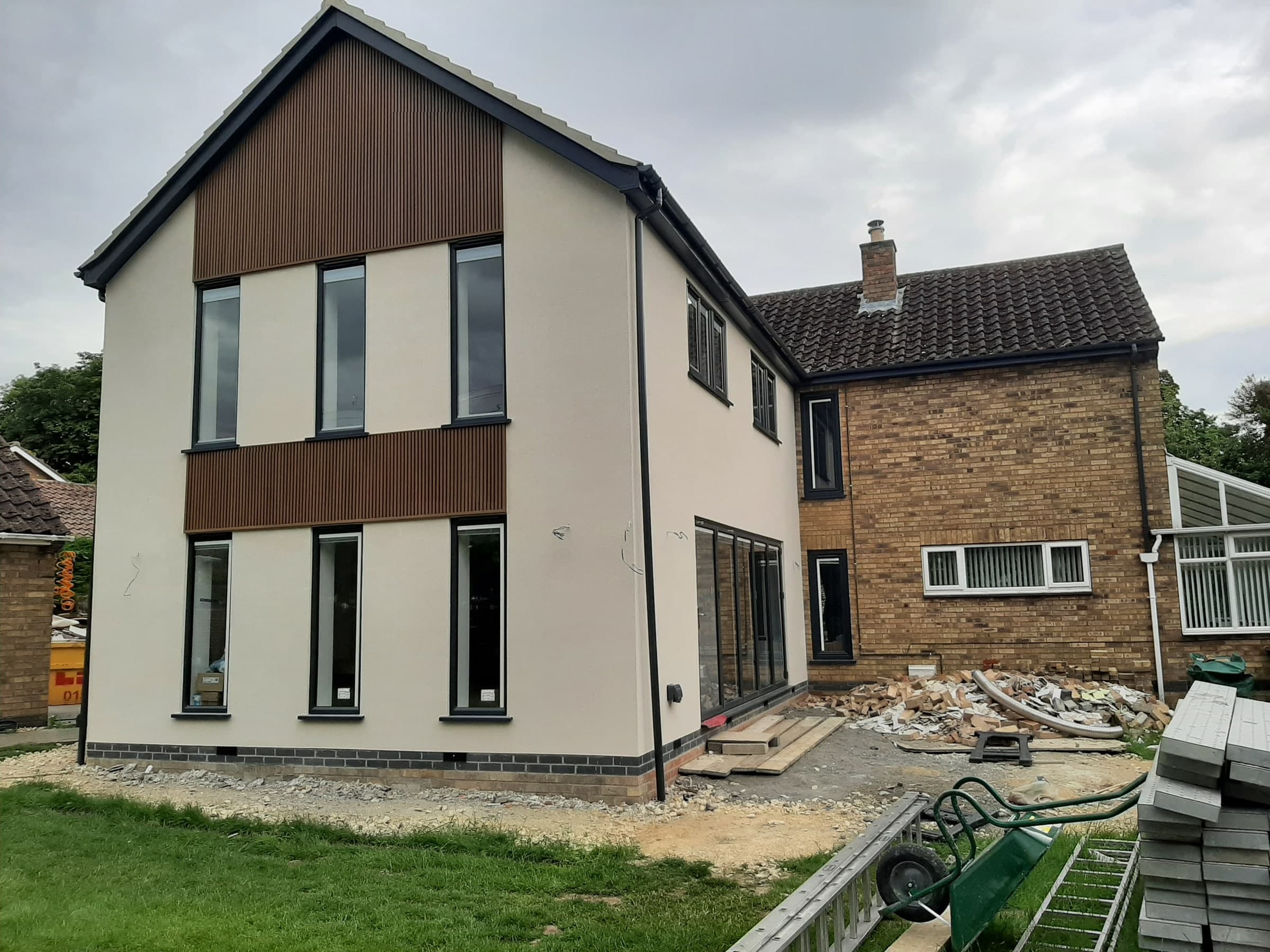Completed two-storey house extension in Branston